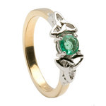 trinity Irish engagement rings two tone