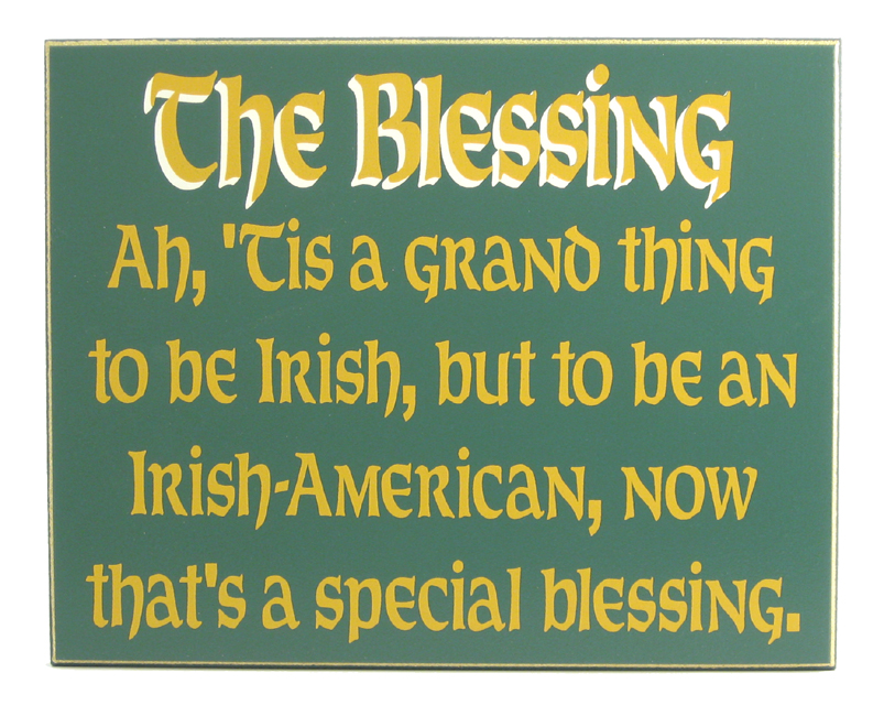 Ah, tis a grand thing to be Irish...