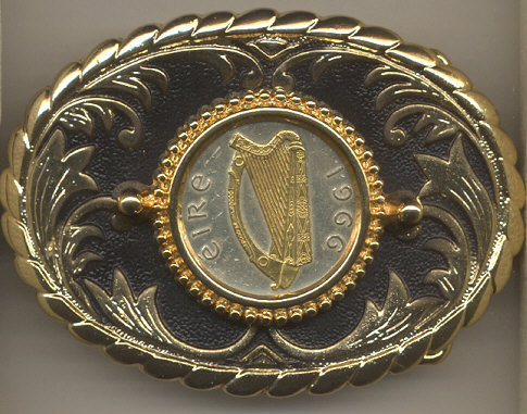 Irish Coin Belt Buckle