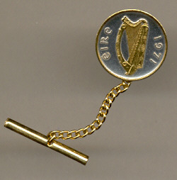 Irish Coin Tie Tack