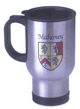 Irish Stainless steel coat of arms coffee mug