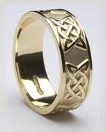 white gold platinum celtic wedding rings