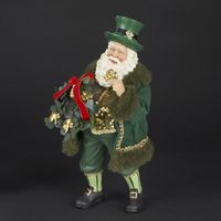 Christmas Irish Santa with Wreath