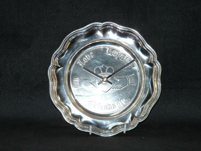 Mullingar Pewter Claddagh Wall Clock