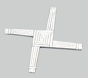 Mullingar Pewter St. Brigid's Cross