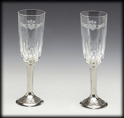 Mullingar Pewter Wedding Flutes