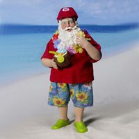 Beach Bum Christmas Santa 