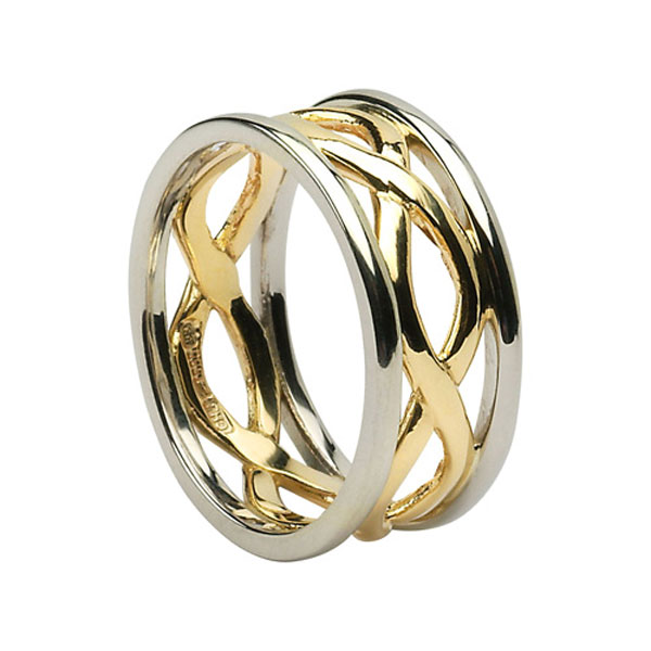 Infinity Wedding Band Two Tone Infinity Wedding Band Two Tone