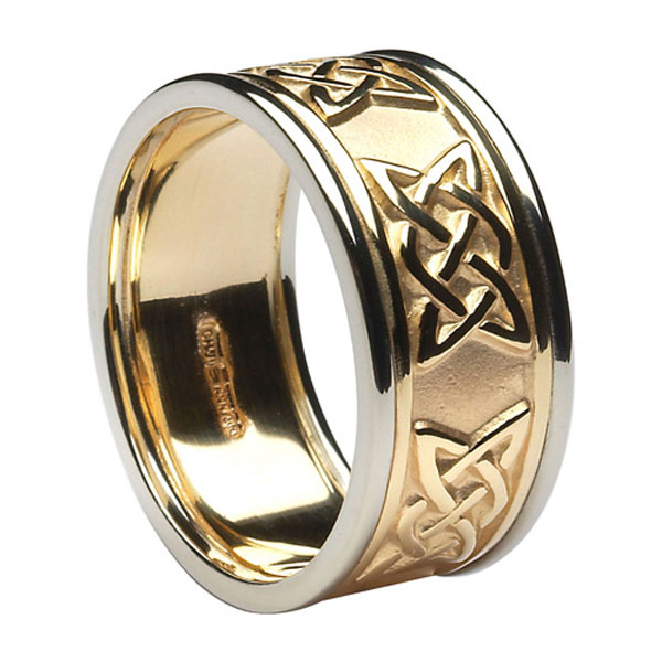 Lovers Knot Wedding Band Two Tone Lovers Knot Wedding Band Two Tone