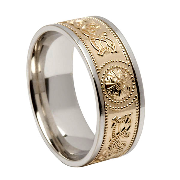 8.6 mm Celtic Warrior Band Two Tone 8.6 mm Celtic Warrior Band Two Tone